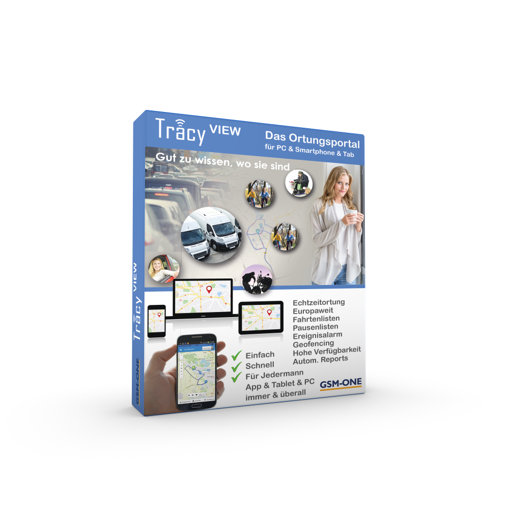 TRACY-CARD Sofortstartpaket. Tracker im Scheckkartenformat