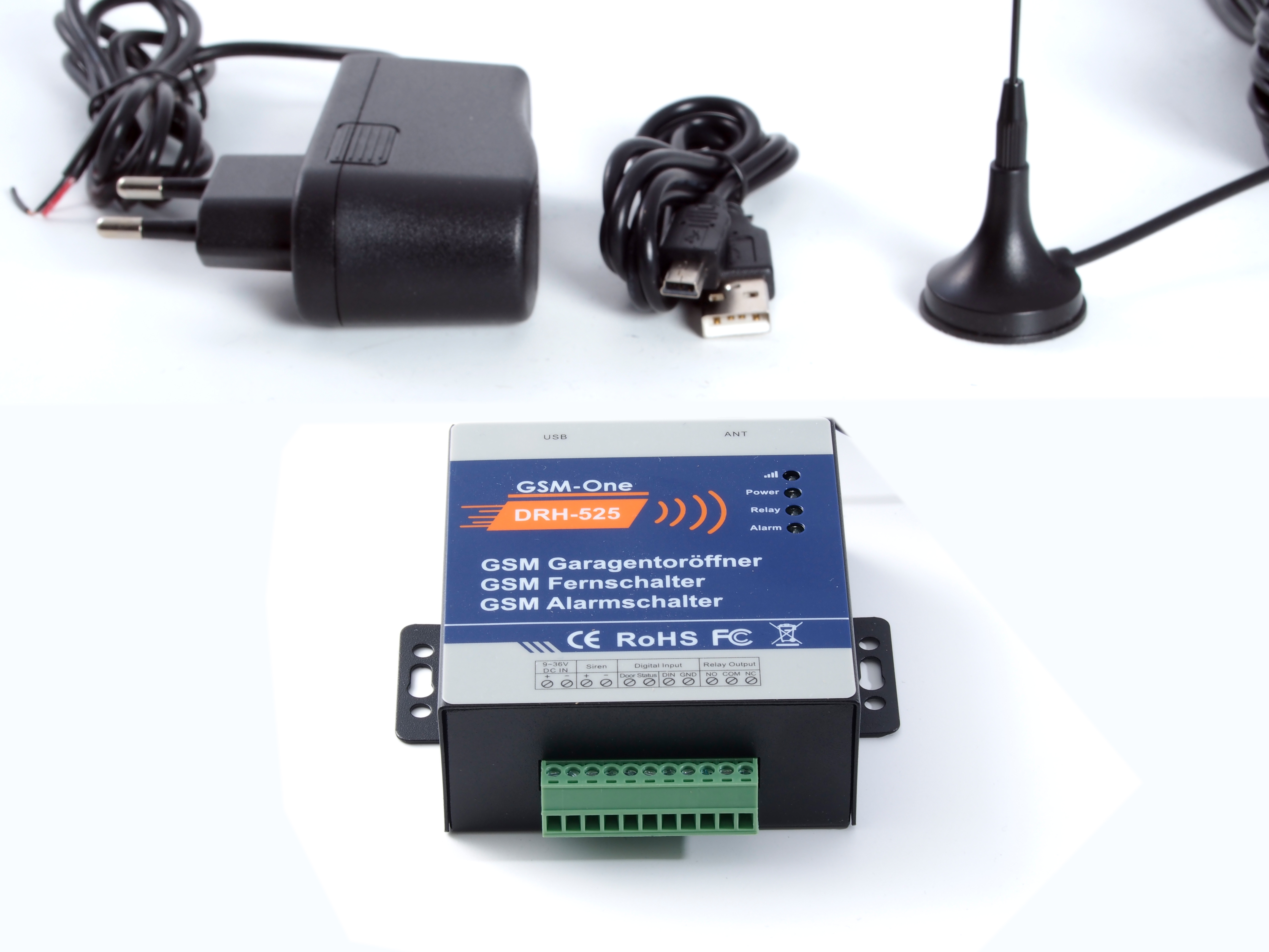 GSM-Schalter, 12V, GATE-Opener DRH-525, Komplettpaket